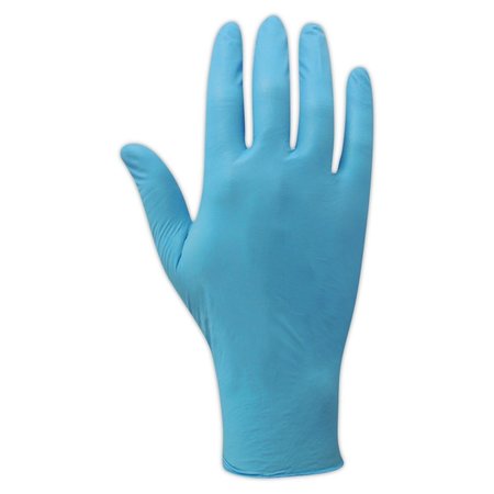 MAGID ComfortFlex COMPLETE, Nitrile Disposable Gloves, 5 mil Palm, Nitrile, Powder-Free, L, 100 PK, Blue T9558-L